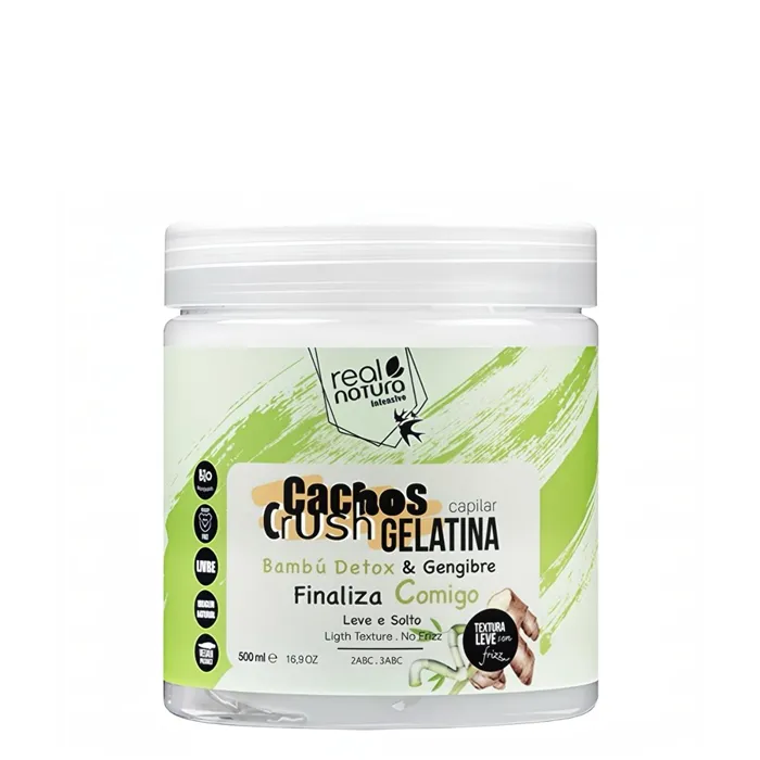 Real Natura Cachos Crush Gel Boucles Bambou & Gingembre 500ml