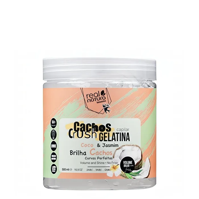 Real Natura Cachos Crush Gelatina Capilar Coco & Jazmin 500ml