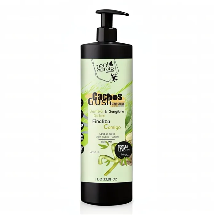 Real Natura Creme De Pentear Cachos Crush Bambu E Gengibre 1000ml