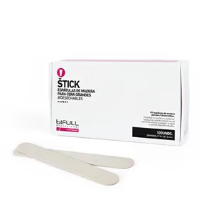Bifull Espatula Cera Madera 100uds