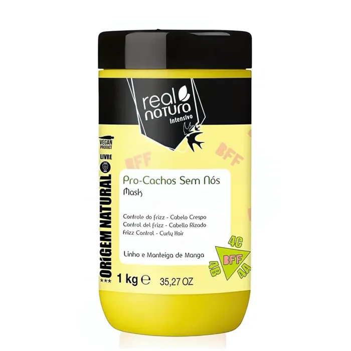 Real Natura Pro-Cachos Sem Nós Mascara Sin Sal 1000g