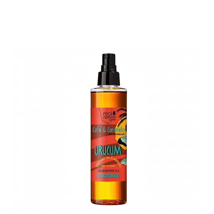 Real Natura Urucun Café et Caramel Huile Bronzante 200 ml
