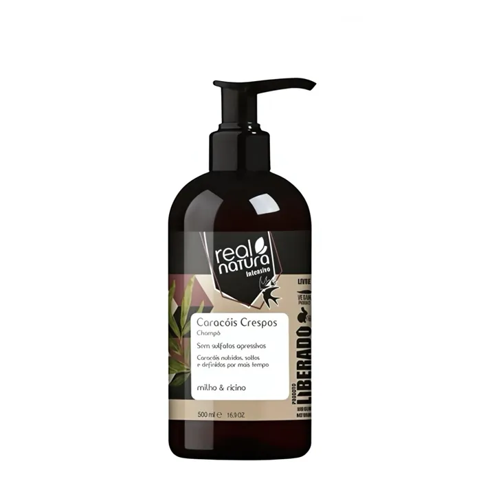 Real Natura Caracois Crespos Liberados Champú 500ml
