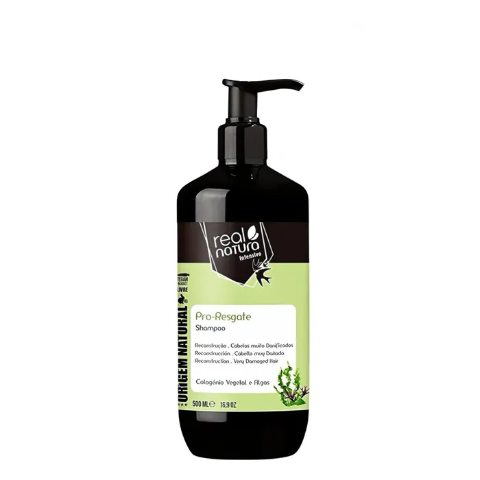 Real Natura Pro -Rescue Spirulina & Alga Chorella Shampoing Sans Sel 500 ml