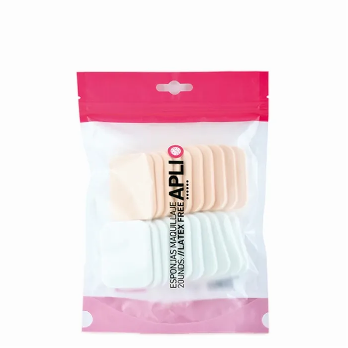 Éponges de maquillage rectangulaires sans latex Bifull 20uds