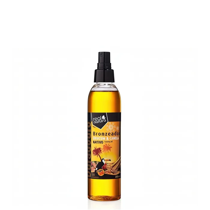 Real Natura Urucum +Canela Óleo Bronzeador 200ml