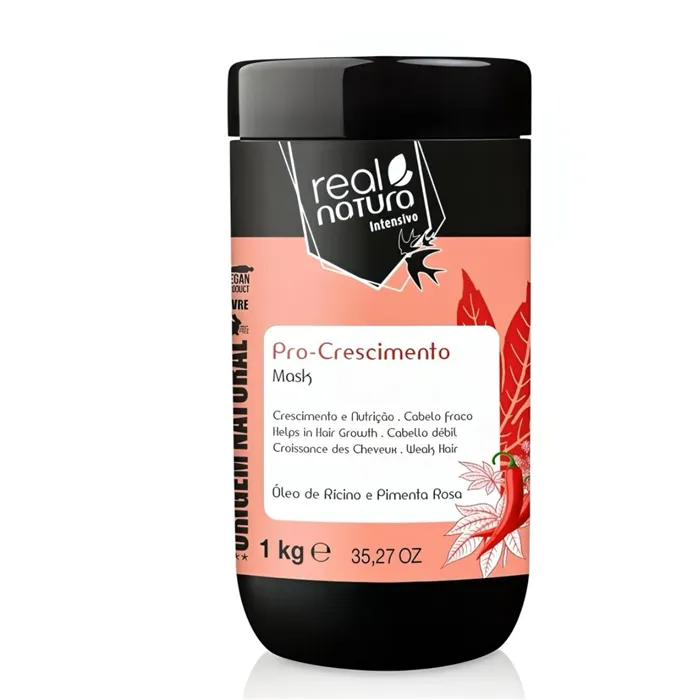 Real Natura Pro-Crescimento Máscara Sem Sal 1kg