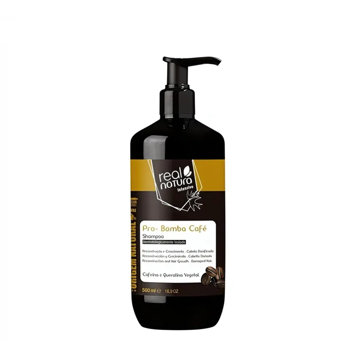 Real Natura Pro-Reparacao Bomba Cafe Champú Sin Sal 500ml