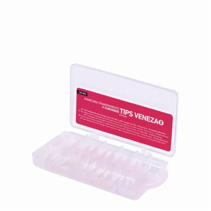 Bifull Capsules Ongles Venise Transparentes Forme Courbe 100uds