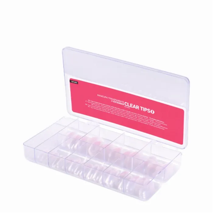 Bifull Tips Clear Transparentes Forma Estandar 520uds
