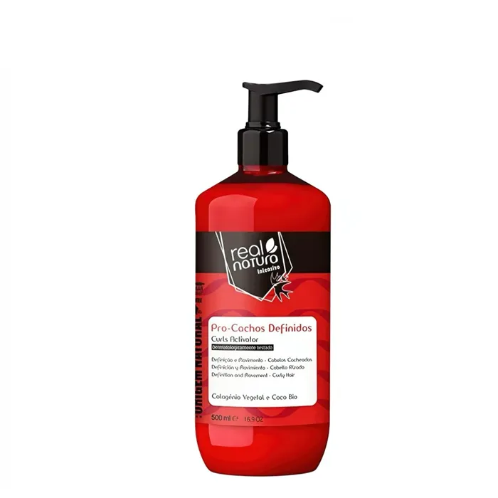 Real Natura Colagénio E Vitamina B5 Activador De Rizos 500ml