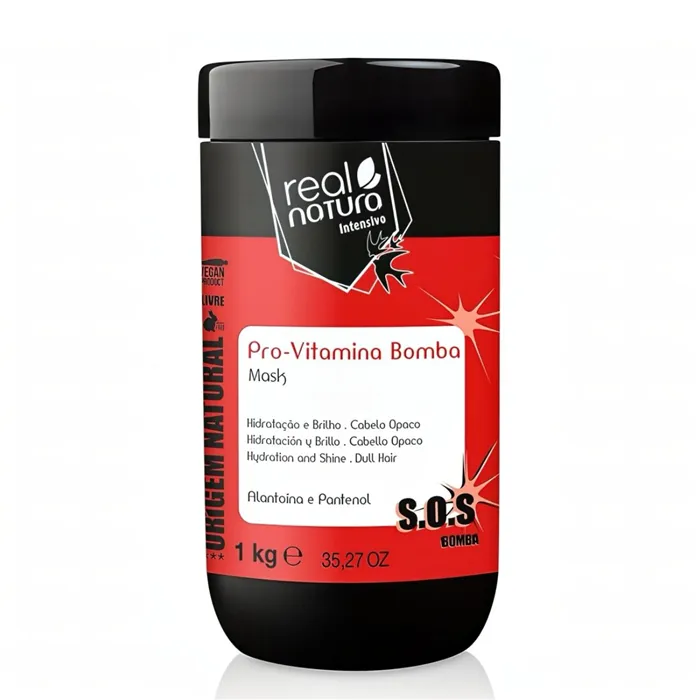 Real Natura Pro-Vitamina Bomba Cafe Mascara Sin Sal 1kg