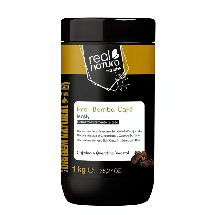 Real Natura Pro-Reparacao Bomba Cafe Mascara Sin Sal 1kg