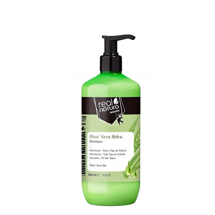 Real Natura Aloé Vera Hydra Shampoing Sans Sel 500 ml