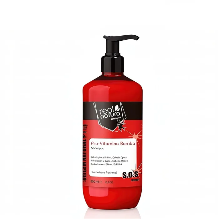 Real Natura Pro-Vitamine Bomba Shampoing Sans Sel 500 ml