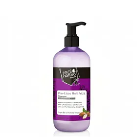 Real Natura Pro-Lisos Anti Frizz Argan Champú Sin Sal 500ml