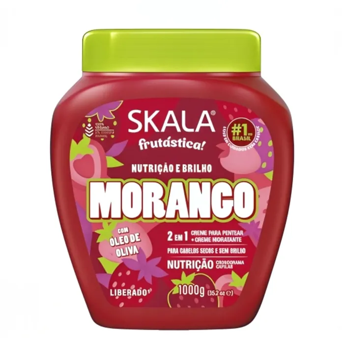 Skala Creme Amaciador Morango 1000ml
