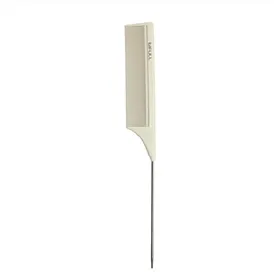 Pente de Cabeleireiro Bifull Pua Metal Branco Nº 02