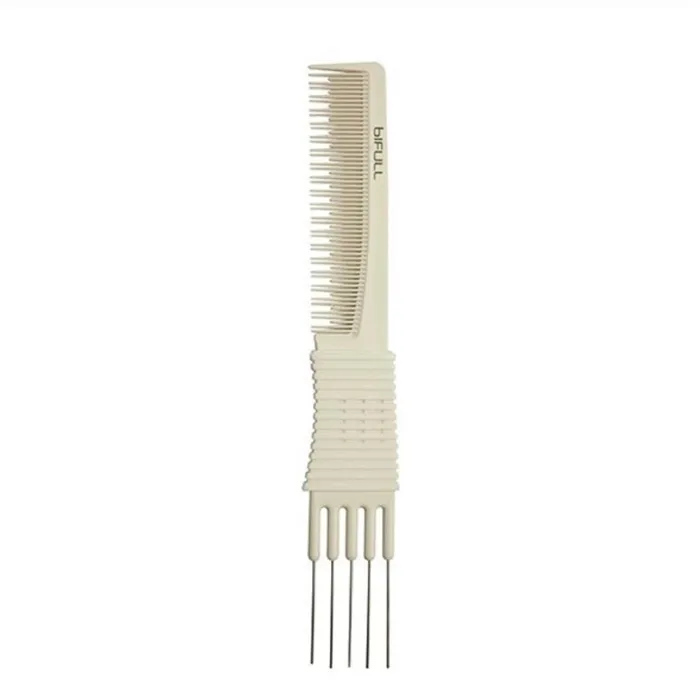Bifull Peigne 5 Queues Métal Blanc Nº 04