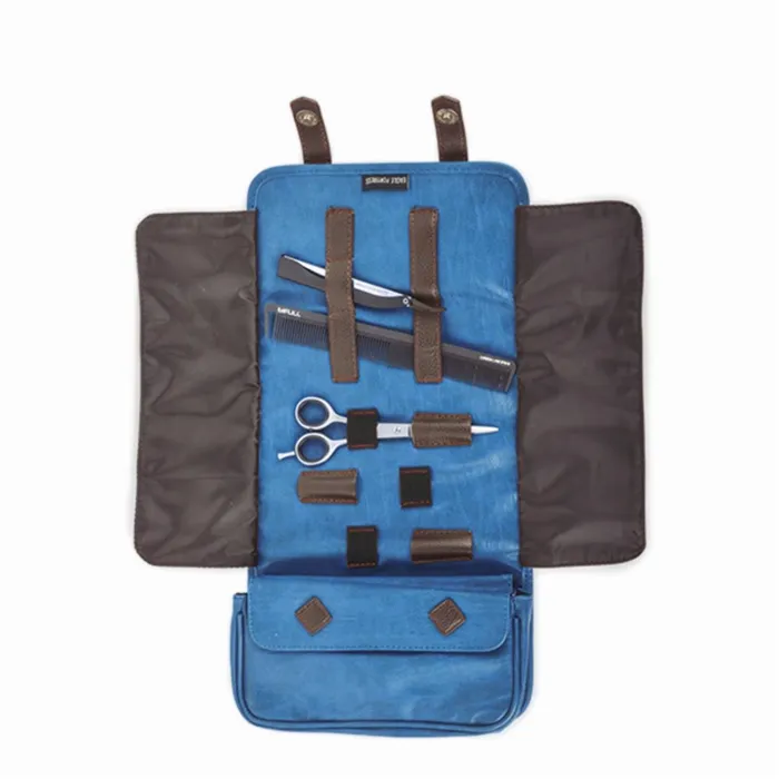 Bifull Manly Blue Étui ciseaux Utilitaires Barbier