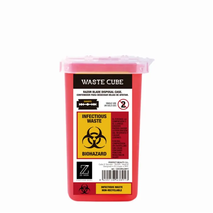 ZZ Men Waste Cube Conteneur à lames de rasoir