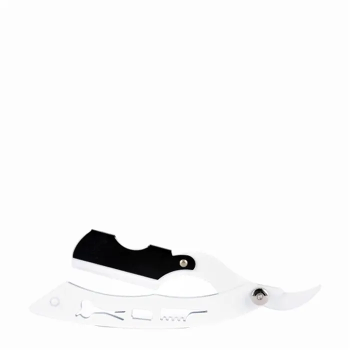 ZZ Men Burly White Navaja de Corte