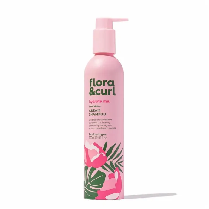 Flora & Curl Hydrate Me Rose Water Cream Shampoo 300ml