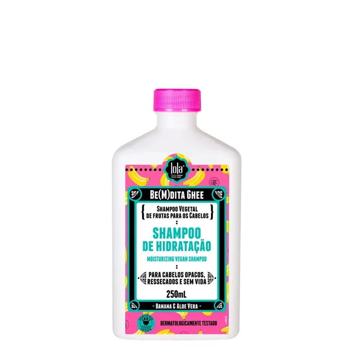 Lola Cosmetics Be(M)Dita Ghee Champô Hidratação Banana e Aloe Vera 250ml