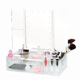 Espelho Led com Organizador Perfect Beauty Absolute Zoom