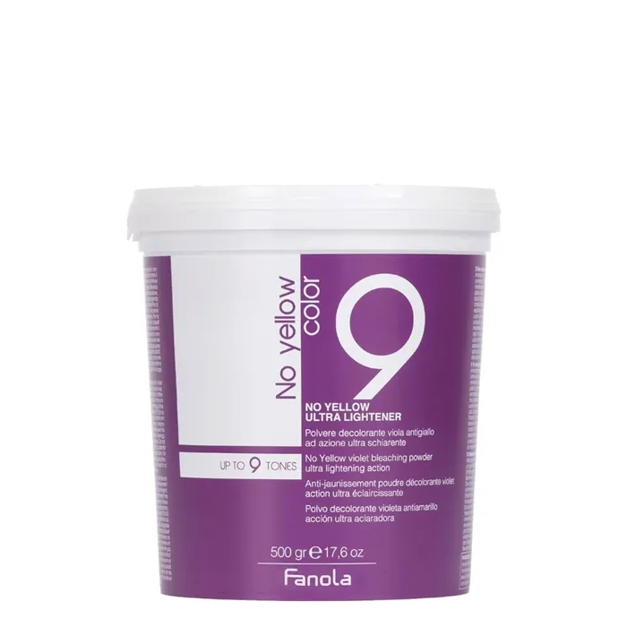 Fanola No Yellow Polvo Decolorante Violeta 9 Tonos 500g