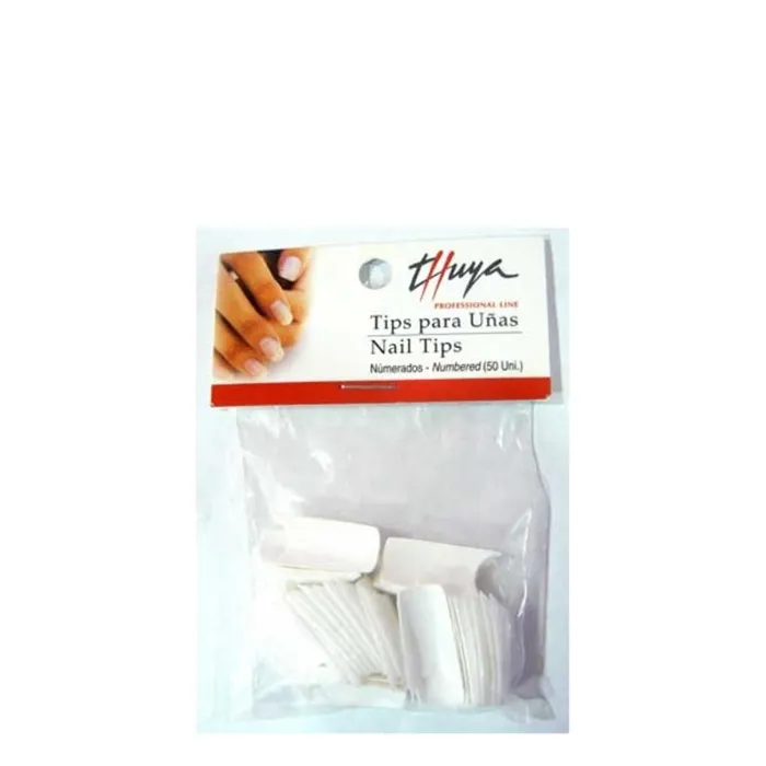 Thuya Tips Manicura Francesa Sonrisa 50uds