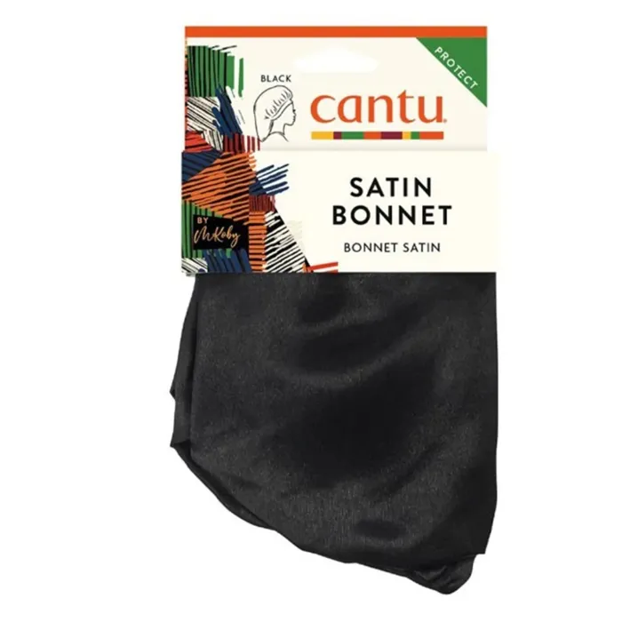 Cantu Satin Bonnet Black Classic