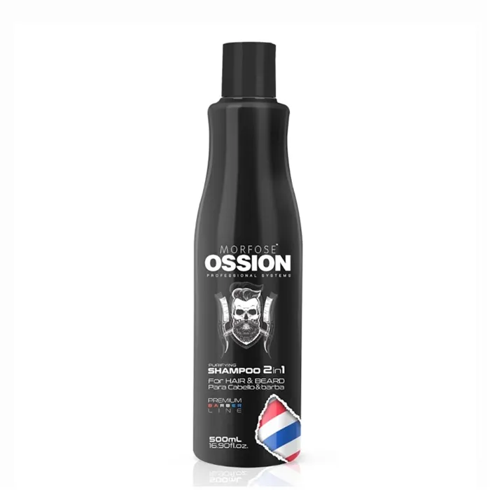 Ossion Shampoo  2 In 1 Hair And Berd 500ml