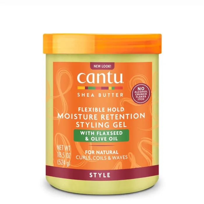 Cantu Natural Flaxseed & Olive Oil Retention Styling Gel 524g