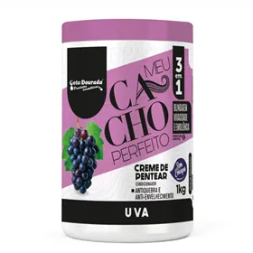 Gota Dourada Creme Pentear Meu Cacho Perfeito Uva 1kg
