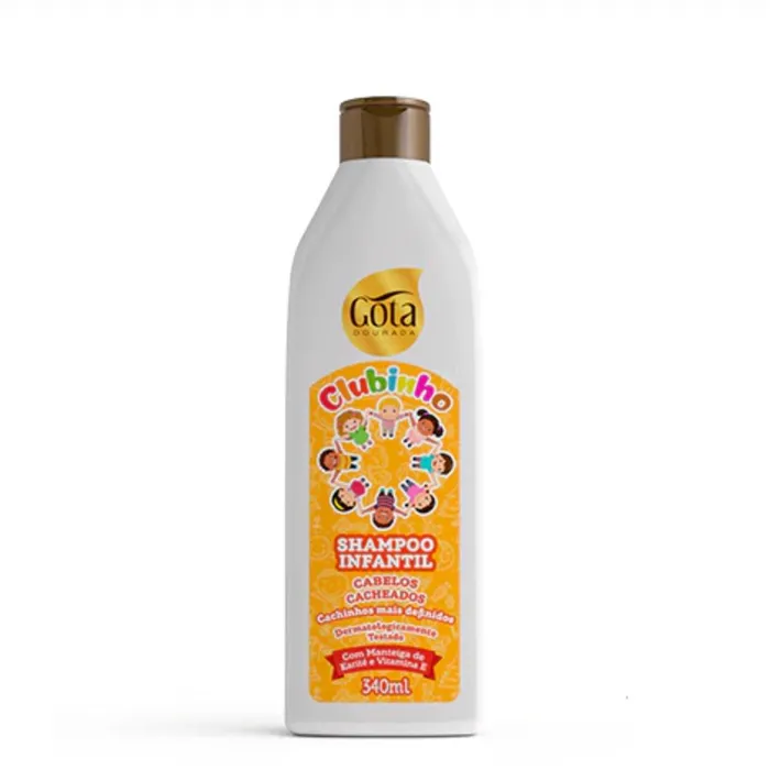 Gota Dourada Shampoo Clubinho Cacheaux 340 ml