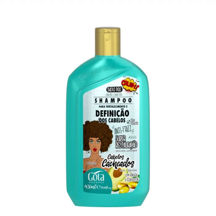 Gota Dourada Shampoo Fortalecimiento Cacheados 430ml