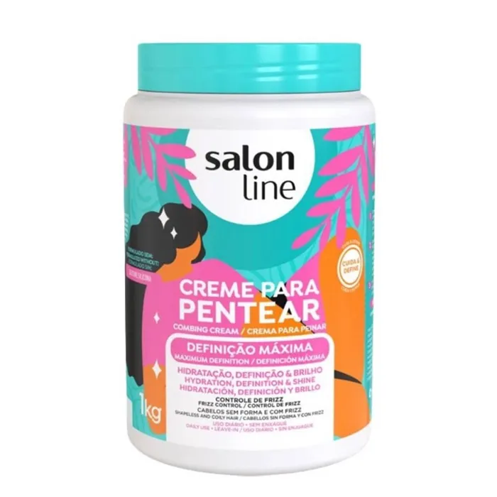 Salon Line Crema Pentear Definiçao Maxima 1kg