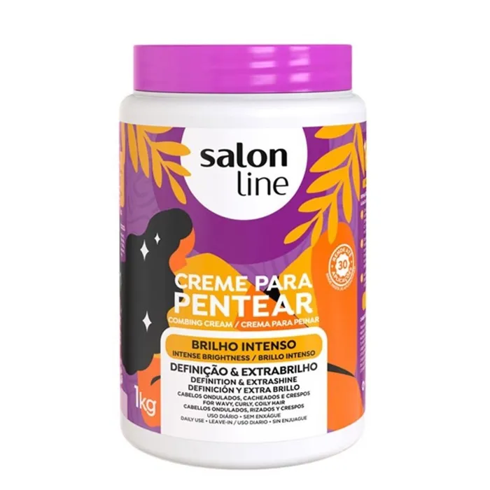 Salon Line Crema Pentear Brilho Intenso 1kg