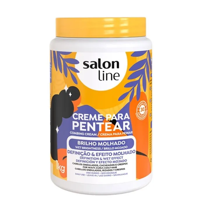 Salon Line Crema Pentear Brilho Molhado 1kg