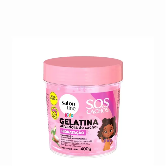 Salon Line Kids SOS Cachos Gelatina Hidratante 400g