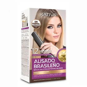 Kativa Kit Lissage Brésilien Cheveux Clairs