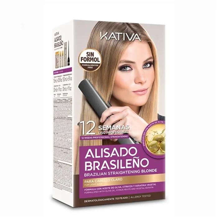 Kativa Kit Lissage Brésilien Cheveux Clairs