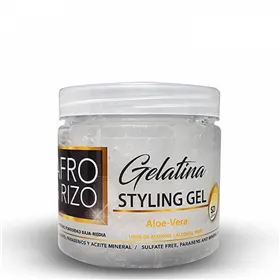 Afro & Rizo Gelatina Con Aloe Vera 16oz