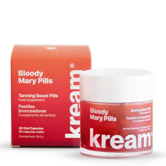 Kream Capsules Solaires Bronzage Bloody Mary Pills 30 Comprimés