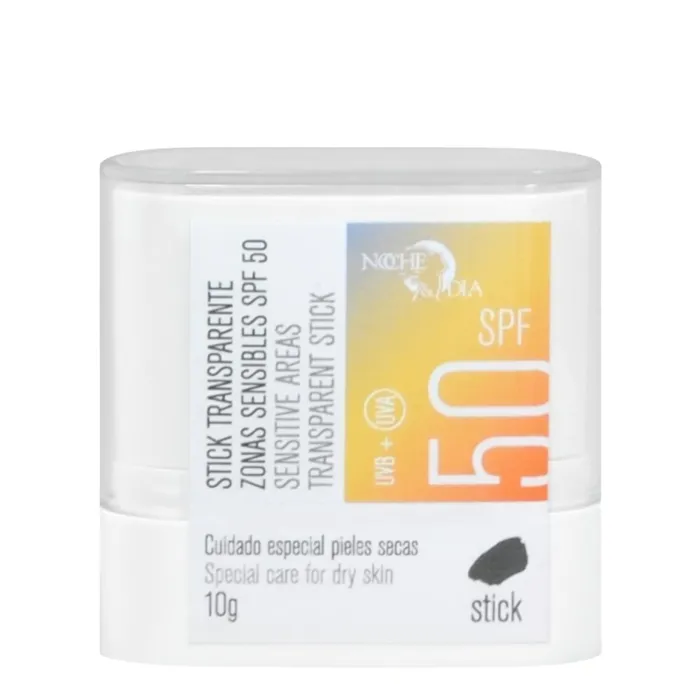 Noche & Dia Stick Transparente Zona Sensível SPF50 10g