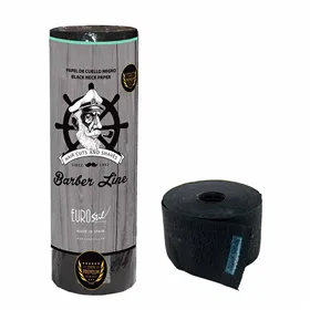 Barber Line Papel de Cuello Negro 5uds