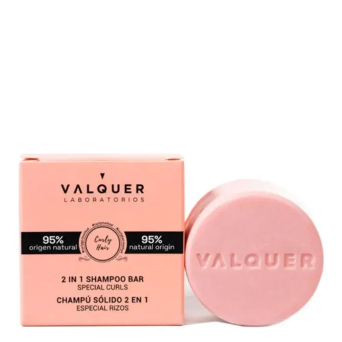 Valquer Champu y Acondicionador Solido 2 en 1 Especial Rizos 70g