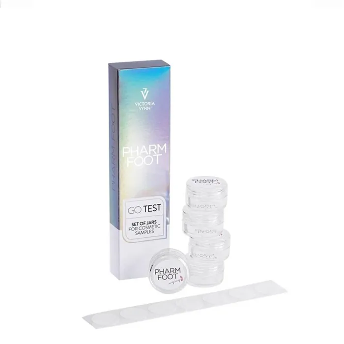 Pharm Foot Go Test Set Of Jars For Cosmetics Samples