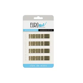 Eurostil Pince à barrette 70 mm 24 uds